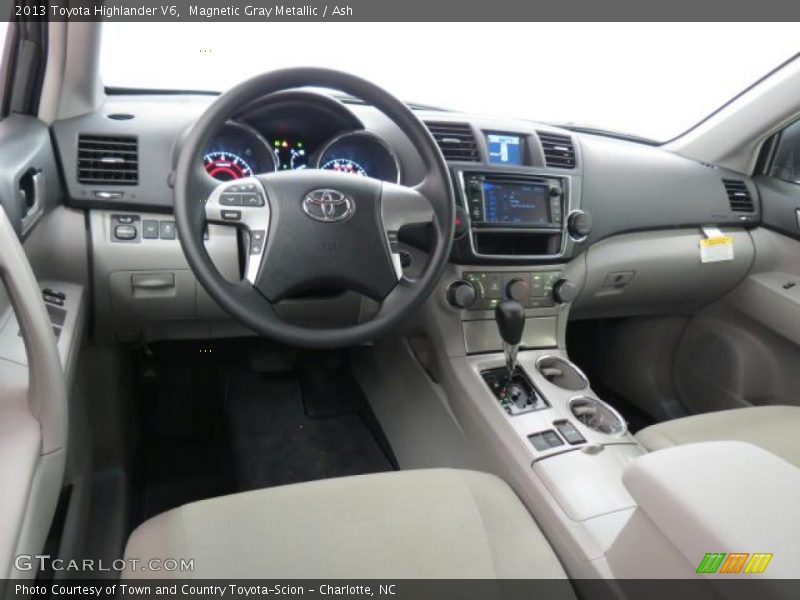 Magnetic Gray Metallic / Ash 2013 Toyota Highlander V6