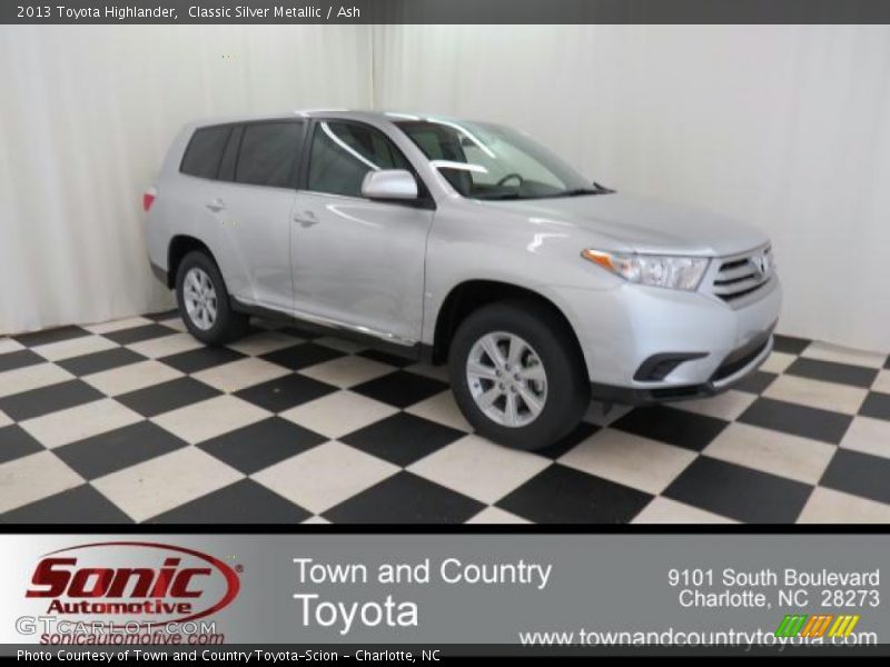 Classic Silver Metallic / Ash 2013 Toyota Highlander