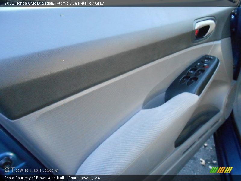 Atomic Blue Metallic / Gray 2011 Honda Civic LX Sedan