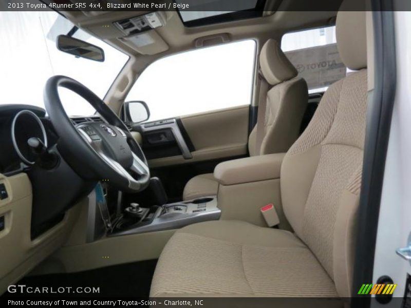 Blizzard White Pearl / Beige 2013 Toyota 4Runner SR5 4x4
