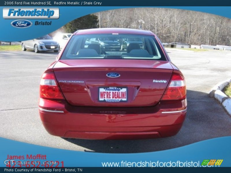 Redfire Metallic / Shale Grey 2006 Ford Five Hundred SE