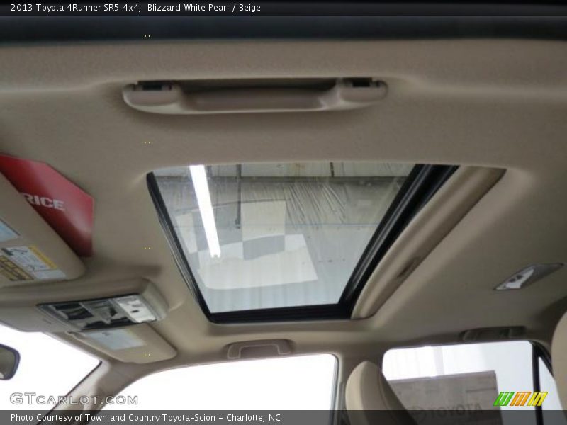Blizzard White Pearl / Beige 2013 Toyota 4Runner SR5 4x4