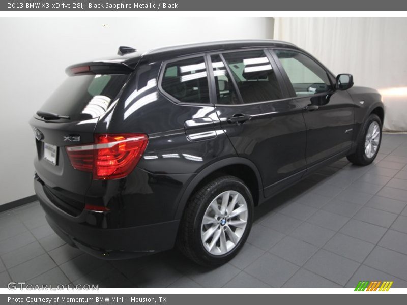Black Sapphire Metallic / Black 2013 BMW X3 xDrive 28i