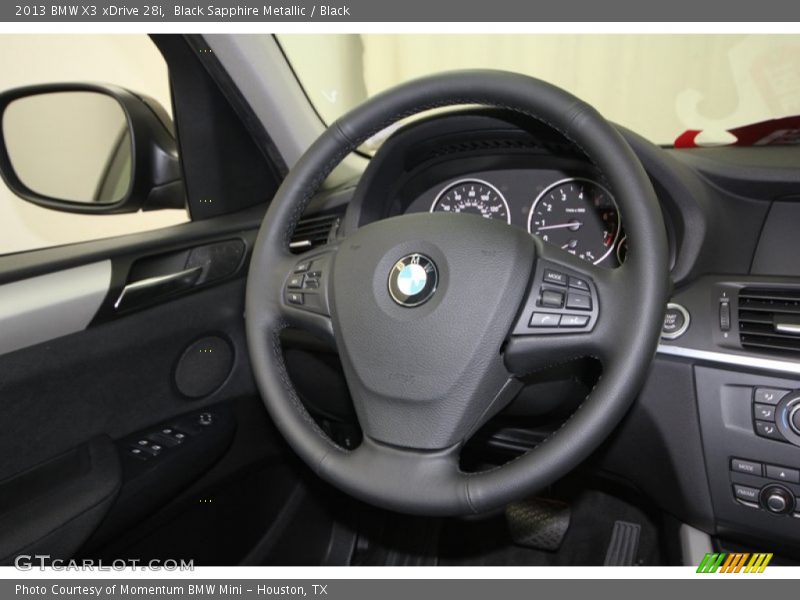 Black Sapphire Metallic / Black 2013 BMW X3 xDrive 28i