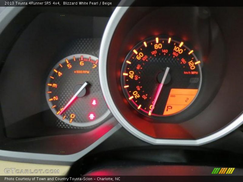 Blizzard White Pearl / Beige 2013 Toyota 4Runner SR5 4x4