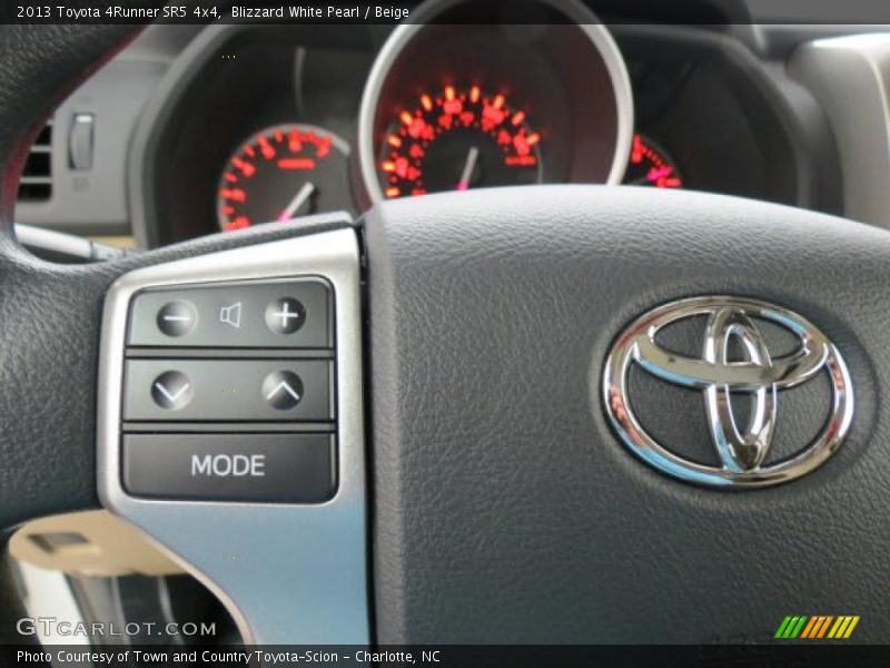 Blizzard White Pearl / Beige 2013 Toyota 4Runner SR5 4x4