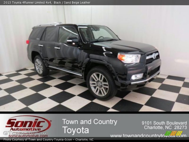 Black / Sand Beige Leather 2013 Toyota 4Runner Limited 4x4