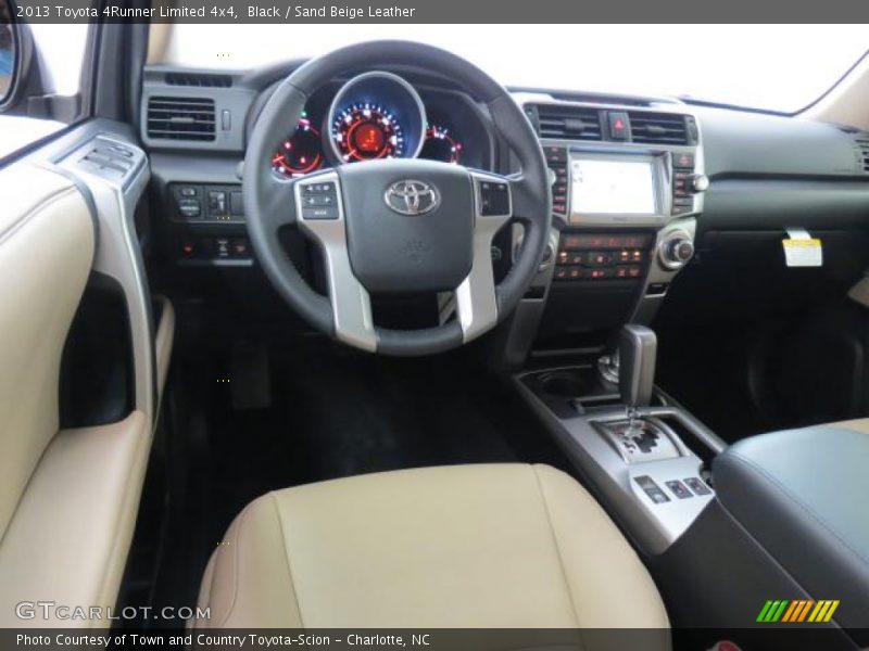 Black / Sand Beige Leather 2013 Toyota 4Runner Limited 4x4
