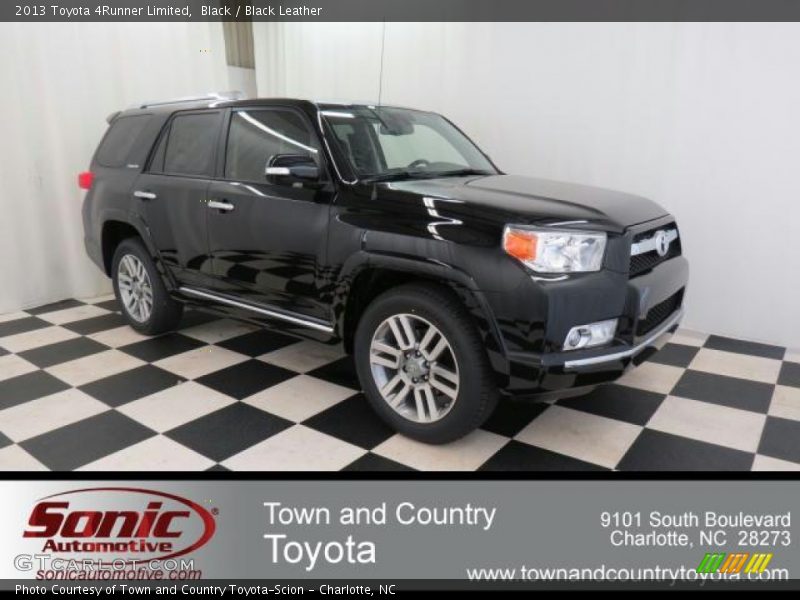 Black / Black Leather 2013 Toyota 4Runner Limited