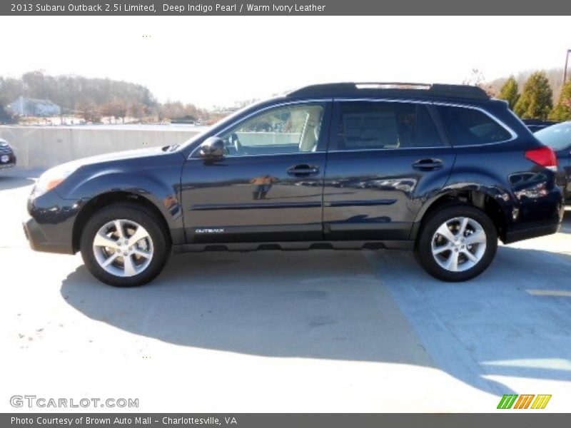 Deep Indigo Pearl / Warm Ivory Leather 2013 Subaru Outback 2.5i Limited