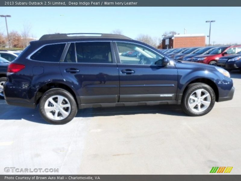 Deep Indigo Pearl / Warm Ivory Leather 2013 Subaru Outback 2.5i Limited