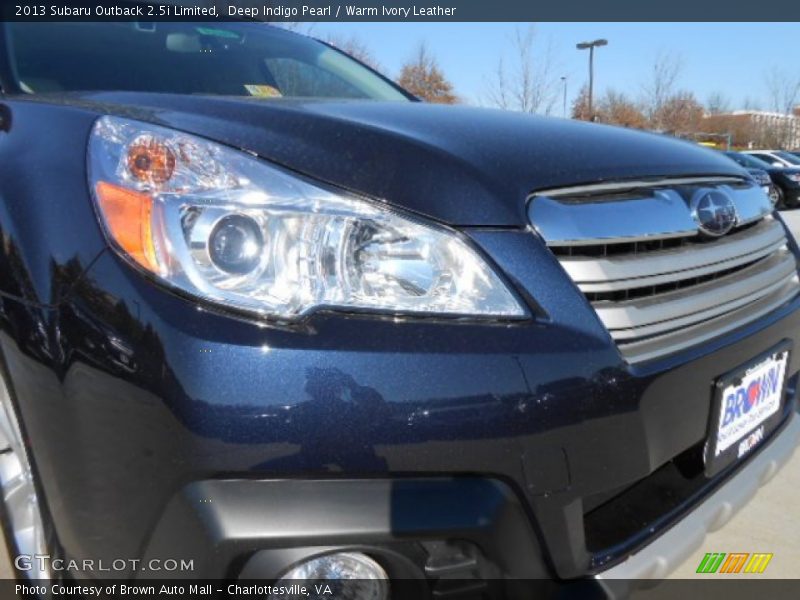 Deep Indigo Pearl / Warm Ivory Leather 2013 Subaru Outback 2.5i Limited