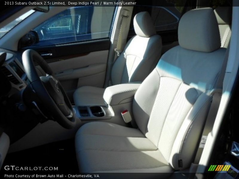 Deep Indigo Pearl / Warm Ivory Leather 2013 Subaru Outback 2.5i Limited