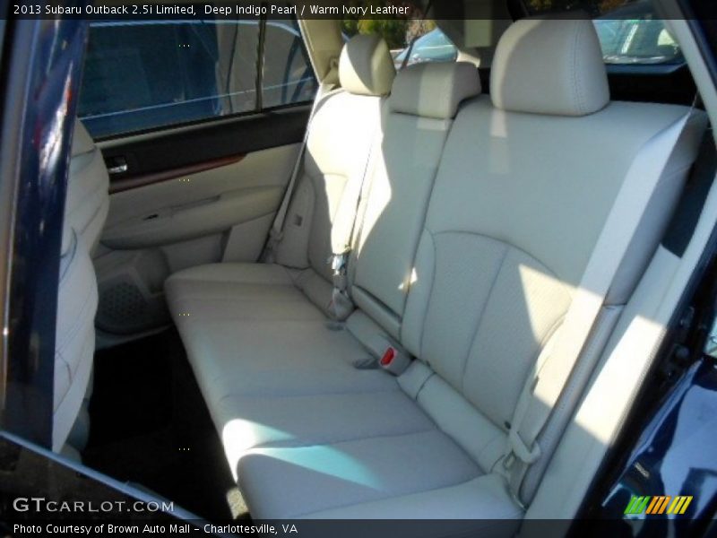 Deep Indigo Pearl / Warm Ivory Leather 2013 Subaru Outback 2.5i Limited