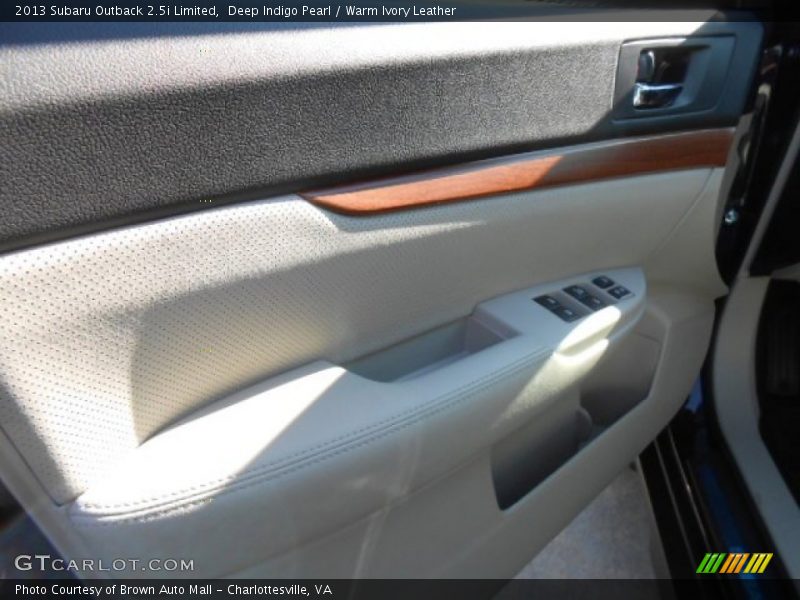 Deep Indigo Pearl / Warm Ivory Leather 2013 Subaru Outback 2.5i Limited