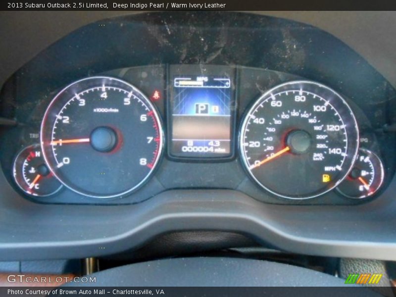 Deep Indigo Pearl / Warm Ivory Leather 2013 Subaru Outback 2.5i Limited