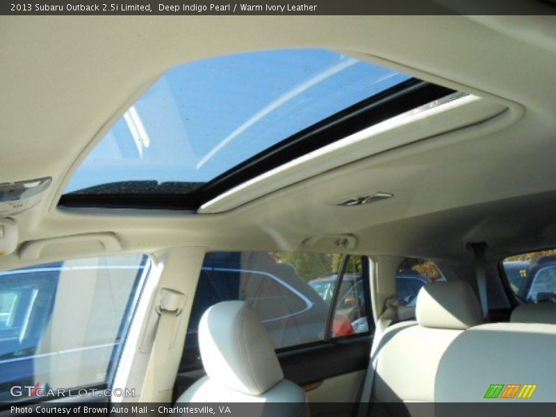 Deep Indigo Pearl / Warm Ivory Leather 2013 Subaru Outback 2.5i Limited