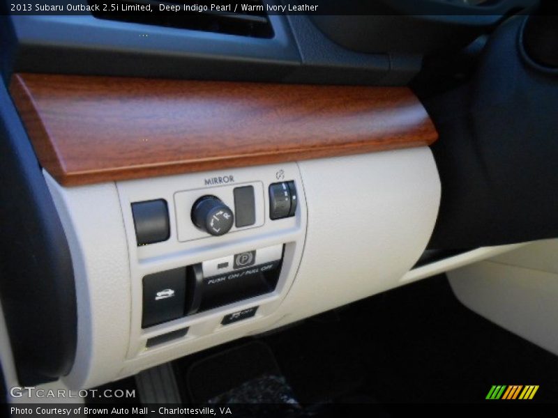 Deep Indigo Pearl / Warm Ivory Leather 2013 Subaru Outback 2.5i Limited