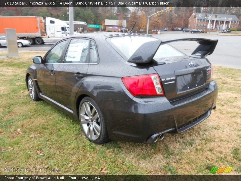 Dark Gray Metallic / STi Black Alcantara/Carbon Black 2013 Subaru Impreza WRX STi 4 Door