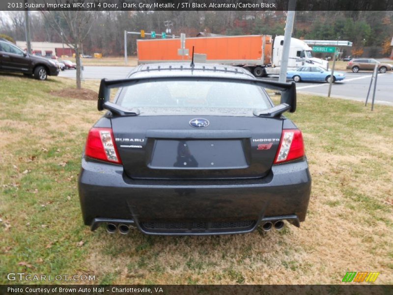 Dark Gray Metallic / STi Black Alcantara/Carbon Black 2013 Subaru Impreza WRX STi 4 Door