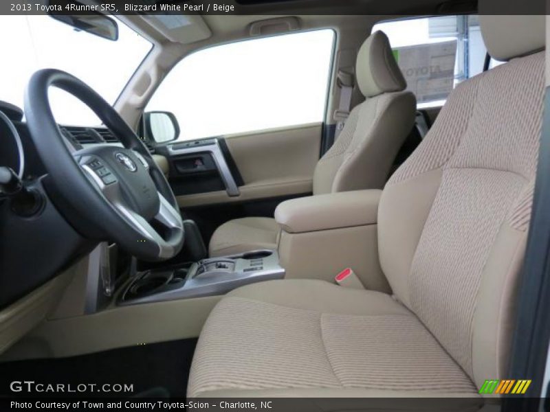 Blizzard White Pearl / Beige 2013 Toyota 4Runner SR5