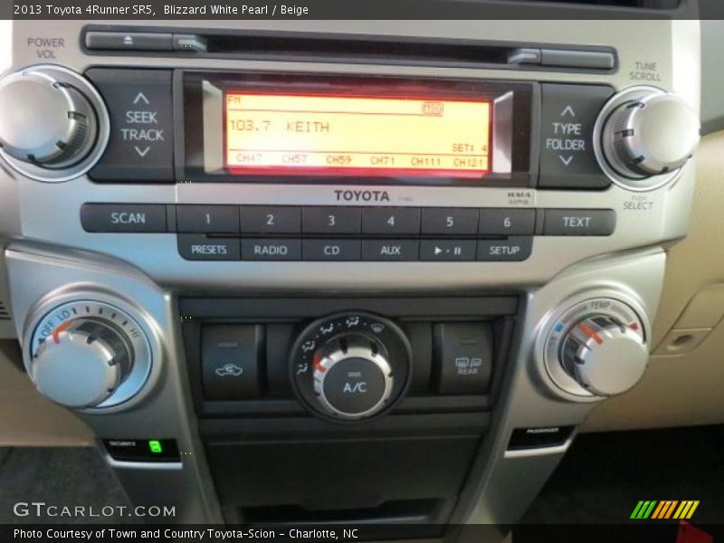 Blizzard White Pearl / Beige 2013 Toyota 4Runner SR5