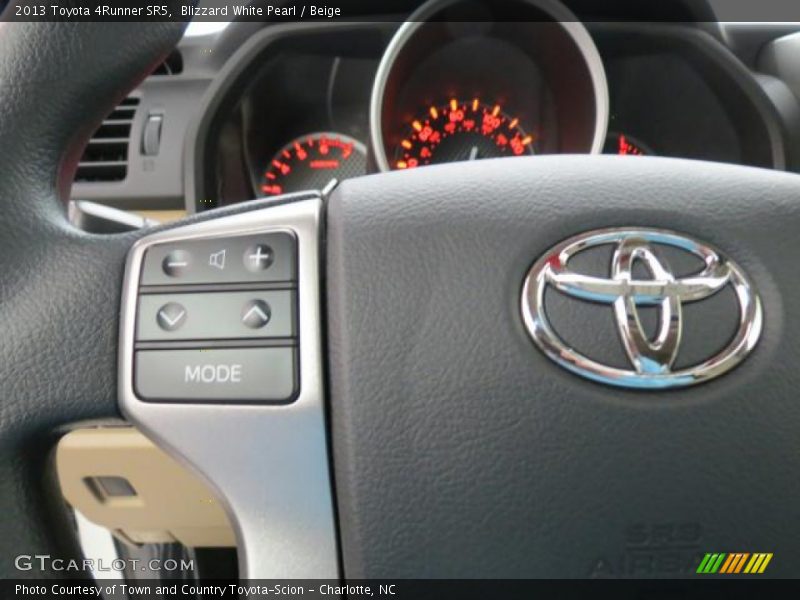 Blizzard White Pearl / Beige 2013 Toyota 4Runner SR5