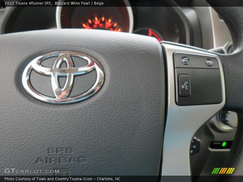Blizzard White Pearl / Beige 2013 Toyota 4Runner SR5