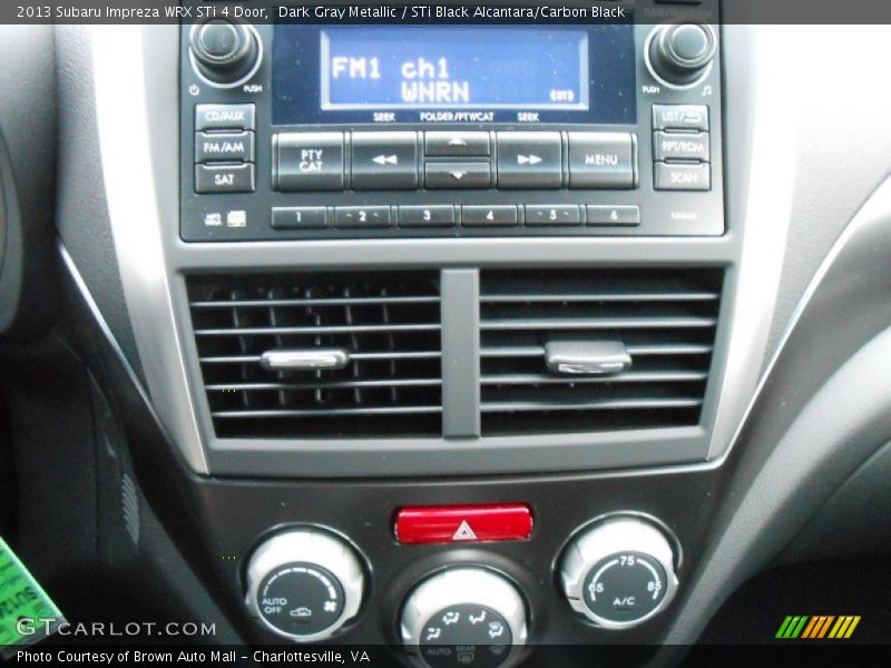 Dark Gray Metallic / STi Black Alcantara/Carbon Black 2013 Subaru Impreza WRX STi 4 Door