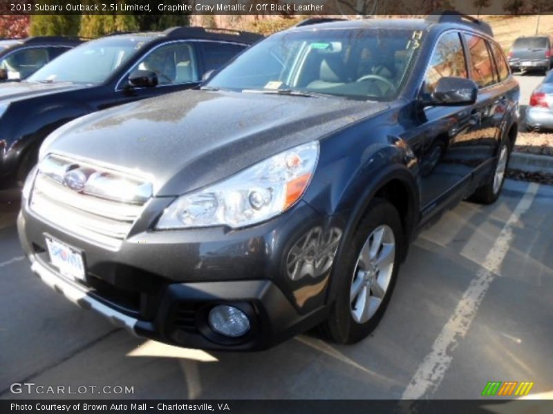 Graphite Gray Metallic / Off Black Leather 2013 Subaru Outback 2.5i Limited