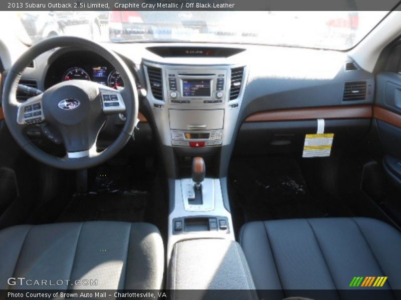 Graphite Gray Metallic / Off Black Leather 2013 Subaru Outback 2.5i Limited