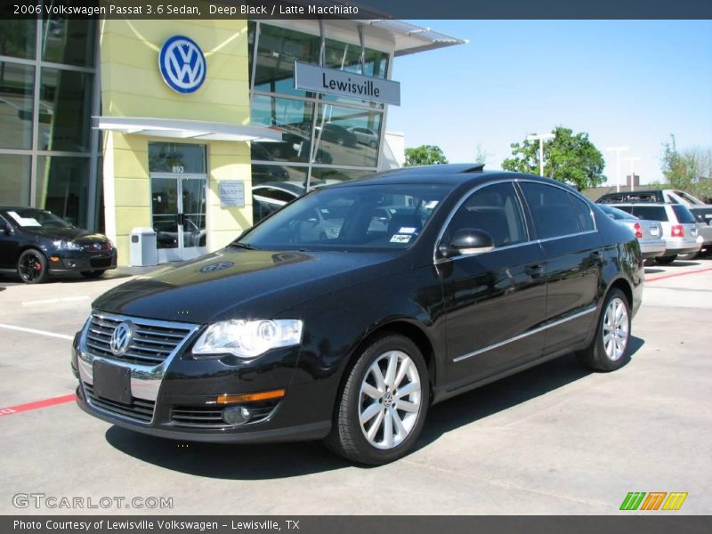 Deep Black / Latte Macchiato 2006 Volkswagen Passat 3.6 Sedan