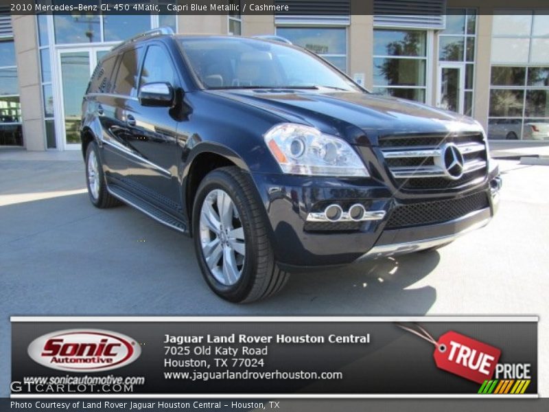 Capri Blue Metallic / Cashmere 2010 Mercedes-Benz GL 450 4Matic