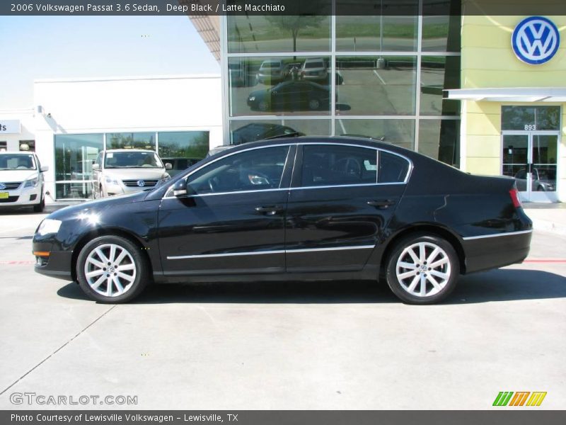 Deep Black / Latte Macchiato 2006 Volkswagen Passat 3.6 Sedan