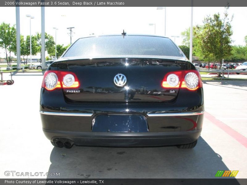 Deep Black / Latte Macchiato 2006 Volkswagen Passat 3.6 Sedan