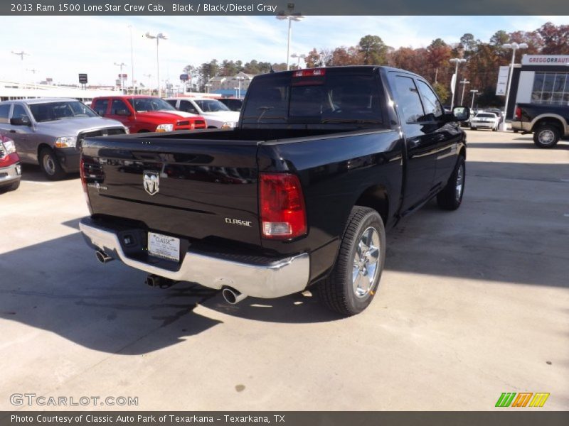 Black / Black/Diesel Gray 2013 Ram 1500 Lone Star Crew Cab