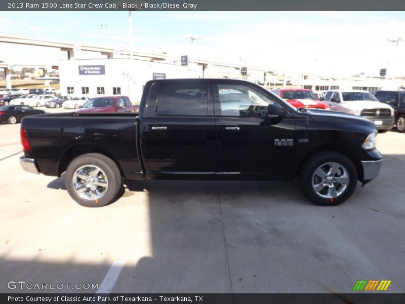 Black / Black/Diesel Gray 2013 Ram 1500 Lone Star Crew Cab