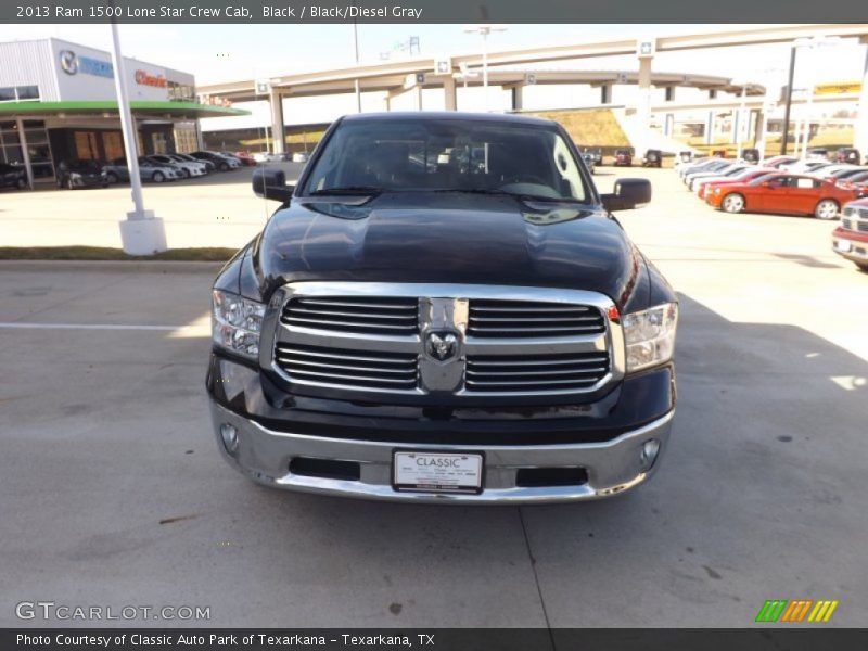 Black / Black/Diesel Gray 2013 Ram 1500 Lone Star Crew Cab