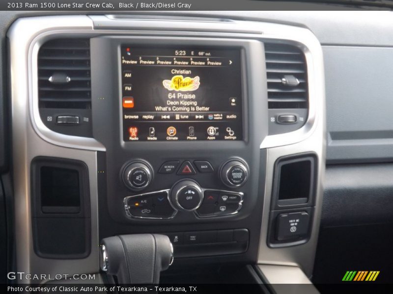 Black / Black/Diesel Gray 2013 Ram 1500 Lone Star Crew Cab