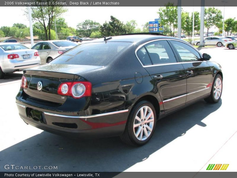 Deep Black / Latte Macchiato 2006 Volkswagen Passat 3.6 Sedan