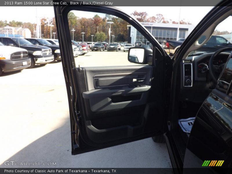 Black / Black/Diesel Gray 2013 Ram 1500 Lone Star Crew Cab