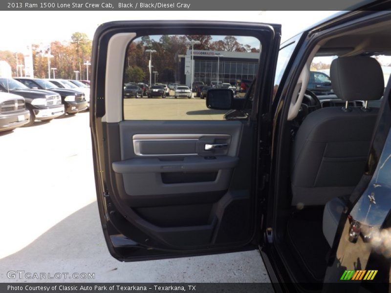 Black / Black/Diesel Gray 2013 Ram 1500 Lone Star Crew Cab