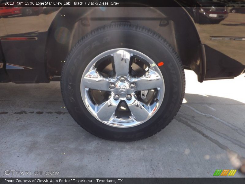 Black / Black/Diesel Gray 2013 Ram 1500 Lone Star Crew Cab