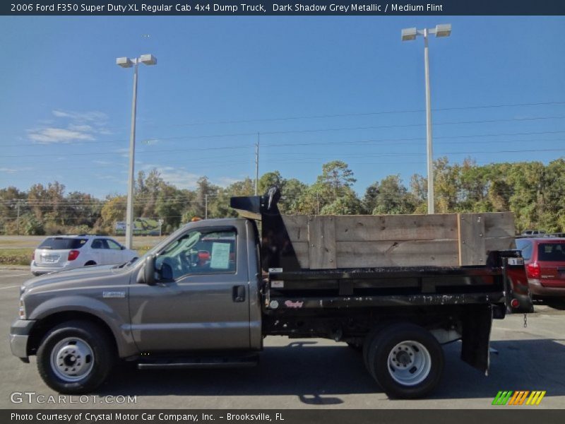  2006 F350 Super Duty XL Regular Cab 4x4 Dump Truck Dark Shadow Grey Metallic