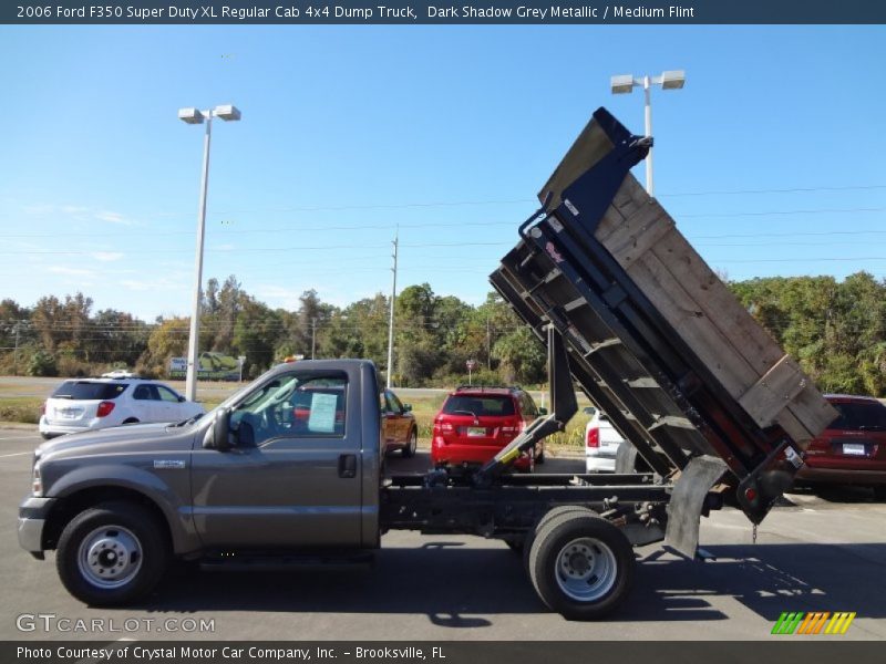  2006 F350 Super Duty XL Regular Cab 4x4 Dump Truck Dark Shadow Grey Metallic