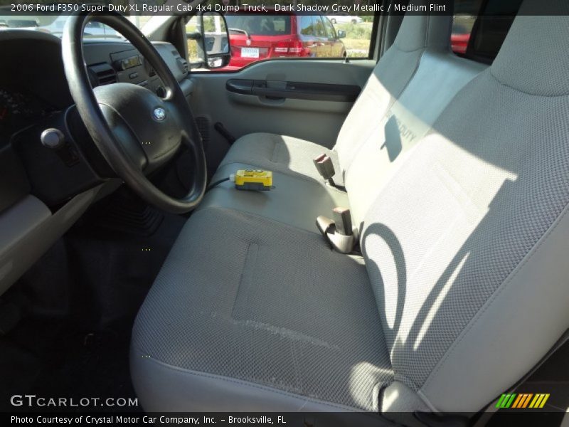 Dark Shadow Grey Metallic / Medium Flint 2006 Ford F350 Super Duty XL Regular Cab 4x4 Dump Truck