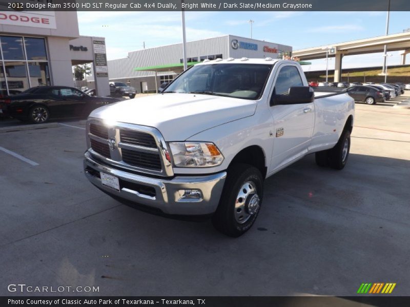Front 3/4 View of 2012 Ram 3500 HD SLT Regular Cab 4x4 Dually