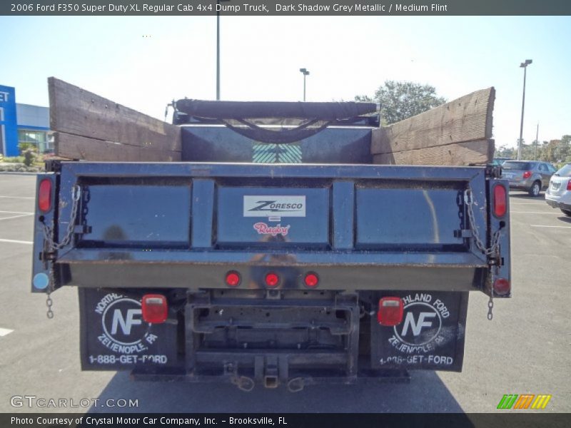 Dark Shadow Grey Metallic / Medium Flint 2006 Ford F350 Super Duty XL Regular Cab 4x4 Dump Truck