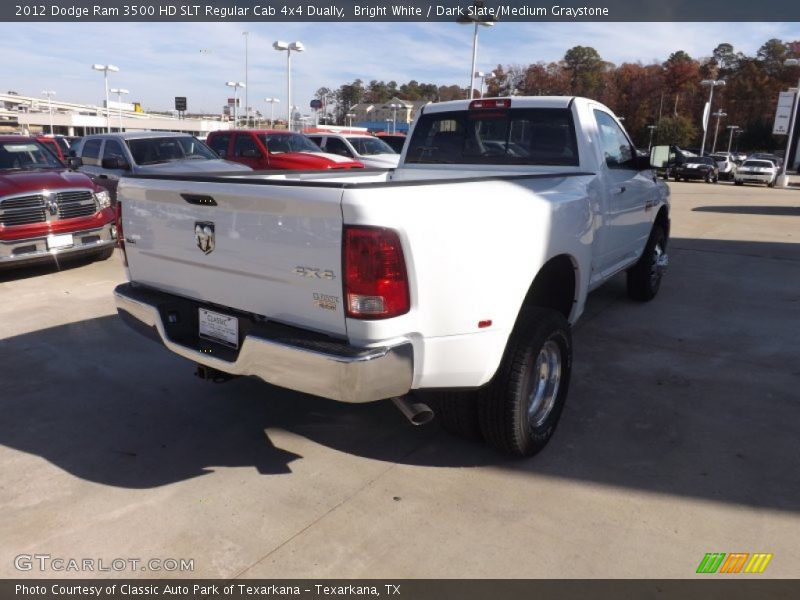 Bright White / Dark Slate/Medium Graystone 2012 Dodge Ram 3500 HD SLT Regular Cab 4x4 Dually
