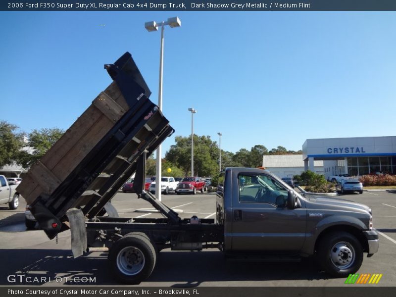 Dark Shadow Grey Metallic / Medium Flint 2006 Ford F350 Super Duty XL Regular Cab 4x4 Dump Truck